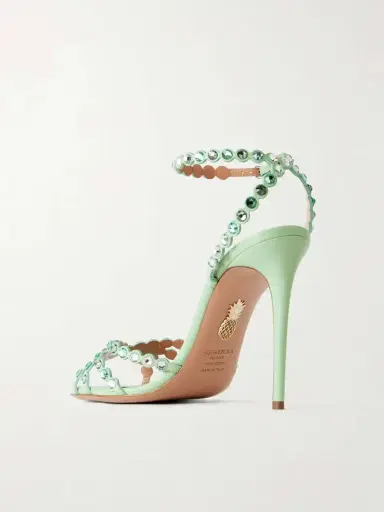 Aquazzura Tequila 105 Embellished Leather Sandals | Thumbnail 3 Aquazzura Tequila 105 Embellished Leather Sandals | Thumbnail 3