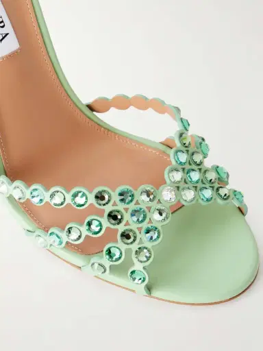 Aquazzura Tequila 105 Embellished Leather Sandals | Thumbnail 5 Aquazzura Tequila 105 Embellished Leather Sandals | Thumbnail 5