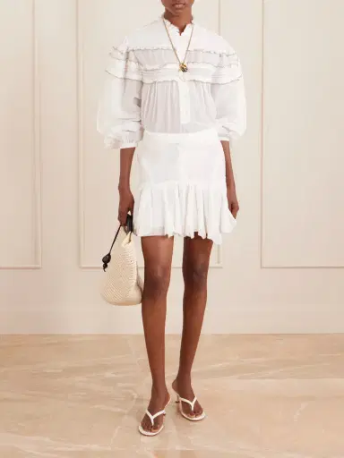 Marant Étoile Daneen Cotton-blend Mini Skirt | Thumbnail 2 Marant Étoile Daneen Cotton-blend Mini Skirt | Thumbnail 2