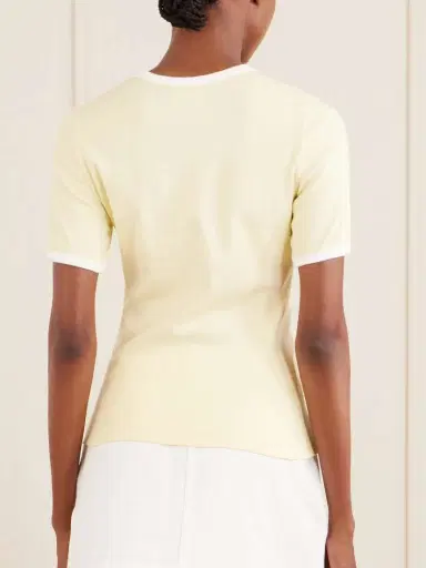 Courrèges Logo-embroidered Cotton-jersey T-shirt | Thumbnail 4 Courrèges Logo-embroidered Cotton-jersey T-shirt | Thumbnail 4