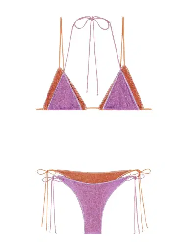 Oséree Lumiere Double Metallic Bikini | Thumbnail 1 Oséree Lumiere Double Metallic Bikini | Thumbnail 1
