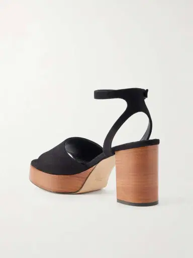 TOTEME 90 Suede Platform Sandals | Thumbnail 3 TOTEME 90 Suede Platform Sandals | Thumbnail 3