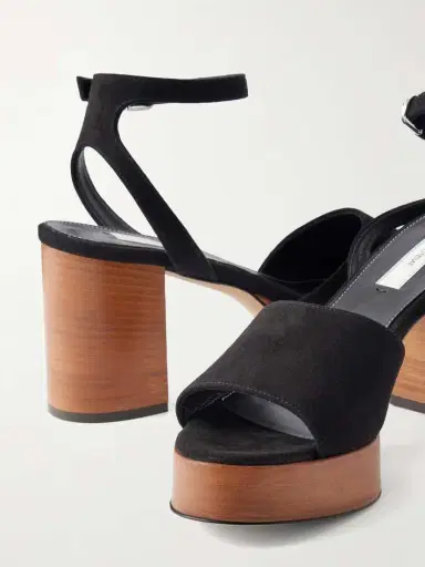 TOTEME 90 Suede Platform Sandals | Thumbnail 5 TOTEME 90 Suede Platform Sandals | Thumbnail 5