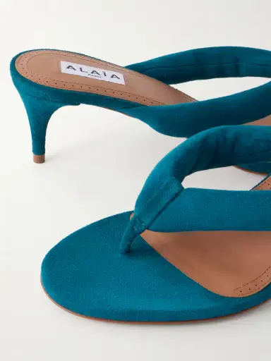 Alaïa 55 Padded Suede Thong Sandals | Thumbnail 5 Alaïa 55 Padded Suede Thong Sandals | Thumbnail 5