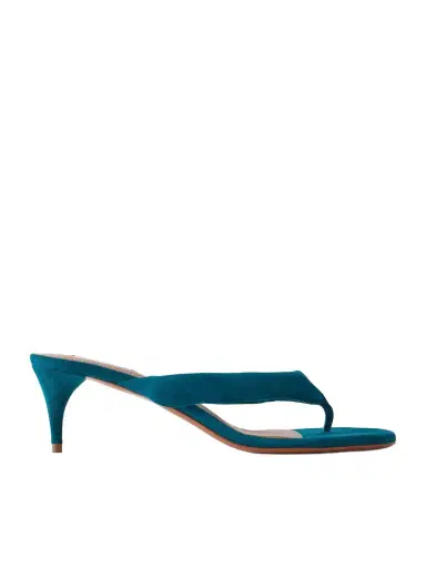 Alaïa 55 Padded Suede Thong Sandals | Thumbnail 1 Alaïa 55 Padded Suede Thong Sandals | Thumbnail 1