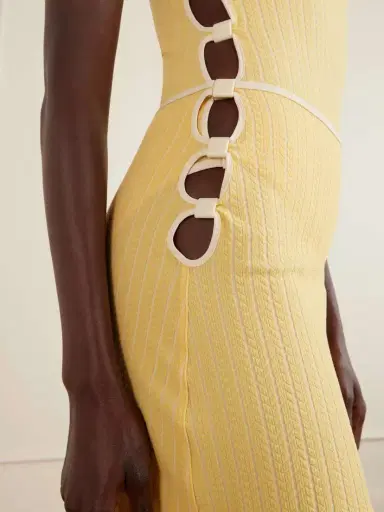 Eres Poolside Cut-out Jacquard Coverup | Thumbnail 5 Eres Poolside Cut-out Jacquard Coverup | Thumbnail 5