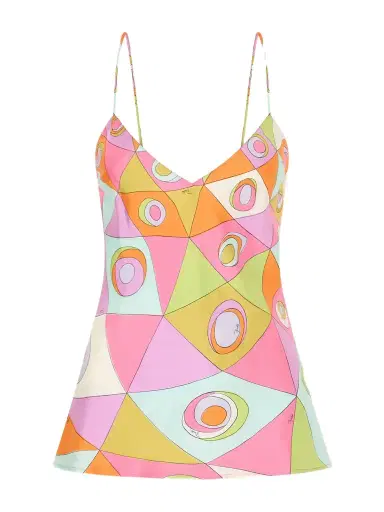 PUCCI Printed Silk-twill Tank | Thumbnail 1 PUCCI Printed Silk-twill Tank | Thumbnail 1