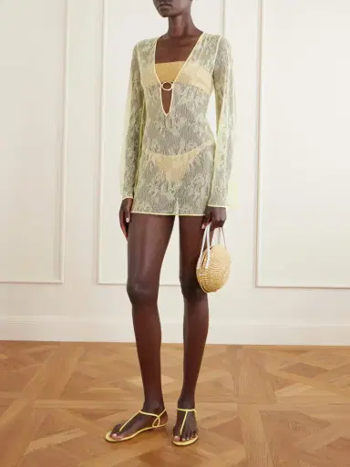 Oséree Lace O Metallic Kaftan | Thumbnail 2 Oséree Lace O Metallic Kaftan | Thumbnail 2