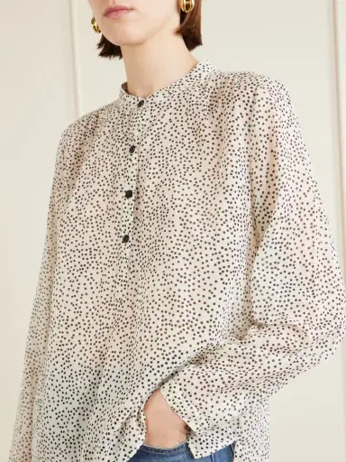 Marant Étoile Maria Polka-dot Organic Cotton-voile Blouse | Thumbnail 5 Marant Étoile Maria Polka-dot Organic Cotton-voile Blouse | Thumbnail 5