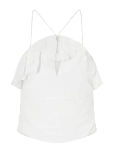 Marant Étoile Djimia Ruffled Cotton-blend Tank | Thumbnail 1 Marant Étoile Djimia Ruffled Cotton-blend Tank | Thumbnail 1