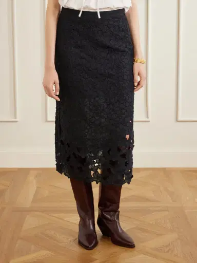 Isabel Marant Reysha Embroidered Ramie Midi Skirt | Thumbnail 3 Isabel Marant Reysha Embroidered Ramie Midi Skirt | Thumbnail 3