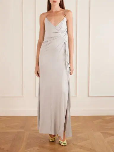 Versace Draped Jersey Gown | Thumbnail 2 Versace Draped Jersey Gown | Thumbnail 2