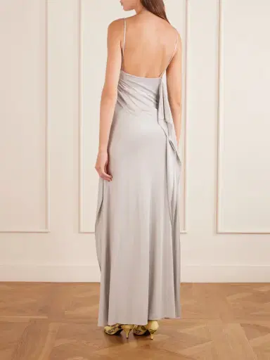 Versace Draped Jersey Gown | Thumbnail 3 Versace Draped Jersey Gown | Thumbnail 3
