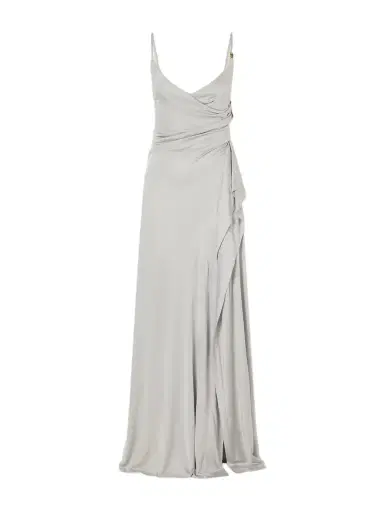 Versace Draped Jersey Gown | Thumbnail 1 Versace Draped Jersey Gown | Thumbnail 1