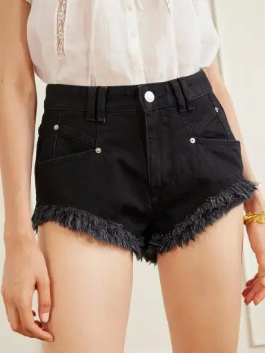 Isabel Marant Eneidala Frayed Denim Shorts | Thumbnail 5 Isabel Marant Eneidala Frayed Denim Shorts | Thumbnail 5