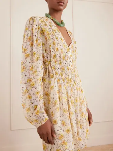 Marant Étoile Florel Floral-print Crêpe De Chine Mini Dress | Thumbnail 4 Marant Étoile Florel Floral-print Crêpe De Chine Mini Dress | Thumbnail 4