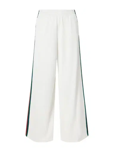 Gucci Striped Ribbed-jersey Wide-leg Pants | Thumbnail 1 Gucci Striped Ribbed-jersey Wide-leg Pants | Thumbnail 1