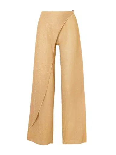 Oséree Lumiere Embellished Lurex Wide-leg Pareo Pants | Thumbnail 1 Oséree Lumiere Embellished Lurex Wide-leg Pareo Pants | Thumbnail 1