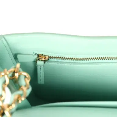Chanel Chanel Maxi "Souplissimo" Small Flap Bag Green Beige Suede Gold Hardware | Thumbnail 11 Chanel Chanel Maxi "Souplissimo" Small Flap Bag Green Beige Suede Gold Hardware | Thumbnail 11