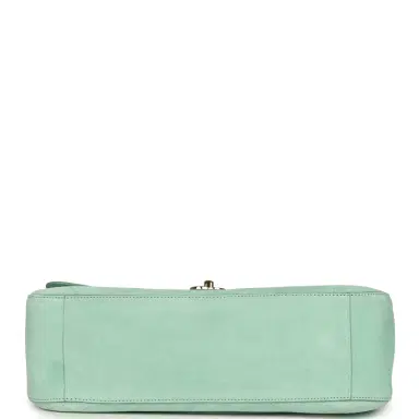 Chanel Chanel Maxi "Souplissimo" Small Flap Bag Green Beige Suede Gold Hardware | Thumbnail 6 Chanel Chanel Maxi "Souplissimo" Small Flap Bag Green Beige Suede Gold Hardware | Thumbnail 6
