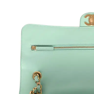 Chanel Chanel Maxi "Souplissimo" Small Flap Bag Green Beige Suede Gold Hardware | Thumbnail 8 Chanel Chanel Maxi "Souplissimo" Small Flap Bag Green Beige Suede Gold Hardware | Thumbnail 8