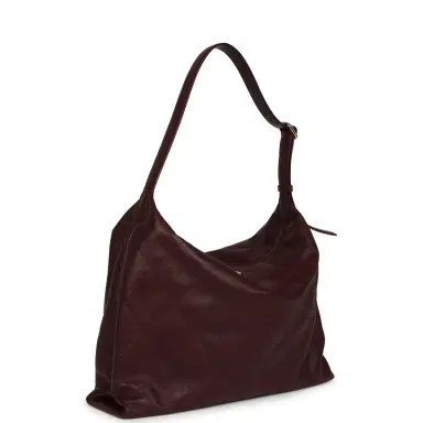 Chanel Chanel Maxi Hobo Shoulder Bag Dark Burgundy Lambskin Light Gold Hardware | Thumbnail 2 Chanel Chanel Maxi Hobo Shoulder Bag Dark Burgundy Lambskin Light Gold Hardware | Thumbnail 2
