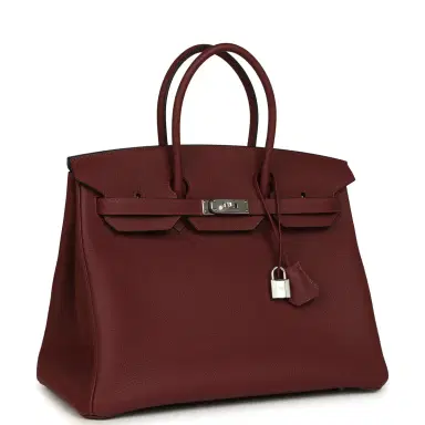 HERMÈS Hermes Birkin 35 Rouge H Togo Palladium Hardware | Thumbnail 2 HERMÈS Hermes Birkin 35 Rouge H Togo Palladium Hardware | Thumbnail 2