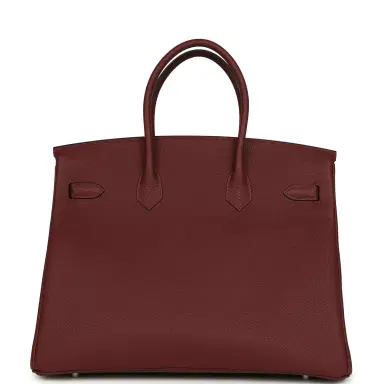 HERMÈS Hermes Birkin 35 Rouge H Togo Palladium Hardware | Thumbnail 4 HERMÈS Hermes Birkin 35 Rouge H Togo Palladium Hardware | Thumbnail 4
