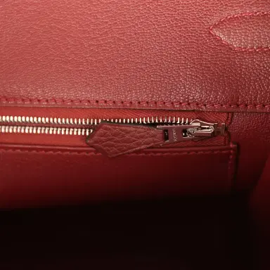 HERMÈS Hermes Birkin 35 Rouge H Togo Palladium Hardware | Thumbnail 9 HERMÈS Hermes Birkin 35 Rouge H Togo Palladium Hardware | Thumbnail 9