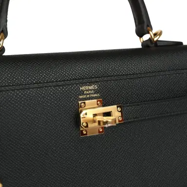 HERMÈS Hermes Kelly Sellier 25 Black Epsom Gold Hardware | Thumbnail 7 HERMÈS Hermes Kelly Sellier 25 Black Epsom Gold Hardware | Thumbnail 7