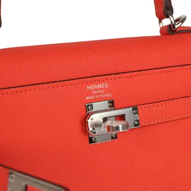 HERMÈS Hermes Kelly Sellier 25 Rose Texas Epsom Palladium Hardware | Thumbnail 7 HERMÈS Hermes Kelly Sellier 25 Rose Texas Epsom Palladium Hardware | Thumbnail 7