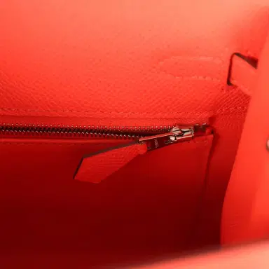 HERMÈS Hermes Kelly Sellier 25 Rose Texas Epsom Palladium Hardware | Thumbnail 9 HERMÈS Hermes Kelly Sellier 25 Rose Texas Epsom Palladium Hardware | Thumbnail 9