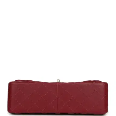 Chanel Pre-owned Chanel Jumbo Classic Double Flap Bag Burgundy Lambskin Light Gold Hardware | Thumbnail 6 Chanel Pre-owned Chanel Jumbo Classic Double Flap Bag Burgundy Lambskin Light Gold Hardware | Thumbnail 6