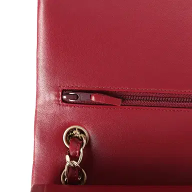 Chanel Pre-owned Chanel Jumbo Classic Double Flap Bag Burgundy Lambskin Light Gold Hardware | Thumbnail 8 Chanel Pre-owned Chanel Jumbo Classic Double Flap Bag Burgundy Lambskin Light Gold Hardware | Thumbnail 8