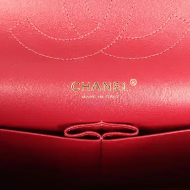 Chanel Pre-owned Chanel Jumbo Classic Double Flap Bag Burgundy Lambskin Light Gold Hardware | Thumbnail 9 Chanel Pre-owned Chanel Jumbo Classic Double Flap Bag Burgundy Lambskin Light Gold Hardware | Thumbnail 9