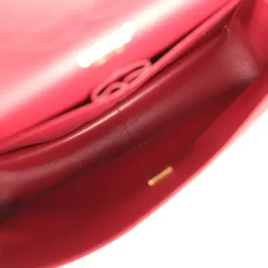Chanel Pre-owned Chanel Jumbo Classic Double Flap Bag Burgundy Lambskin Light Gold Hardware | Thumbnail 10 Chanel Pre-owned Chanel Jumbo Classic Double Flap Bag Burgundy Lambskin Light Gold Hardware | Thumbnail 10