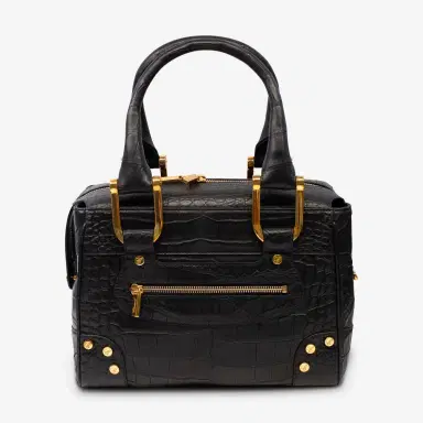 Chopard Chopard Caroline Mini Matte Black Alligator Leather Handbag by The Solist | Thumbnail 3 Chopard Chopard Caroline Mini Matte Black Alligator Leather Handbag by The Solist | Thumbnail 3