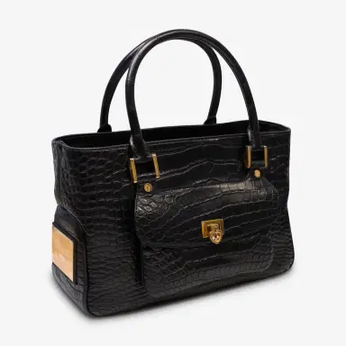 Chopard Chopard Riviera Matte Black Alligator Leather Handbag by The Solist | Thumbnail 2 Chopard Chopard Riviera Matte Black Alligator Leather Handbag by The Solist | Thumbnail 2