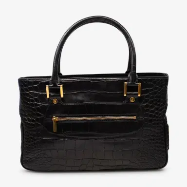 Chopard Chopard Riviera Matte Black Alligator Leather Handbag by The Solist | Thumbnail 3 Chopard Chopard Riviera Matte Black Alligator Leather Handbag by The Solist | Thumbnail 3