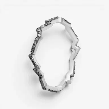 Suzanne Kalan Suzanne Kalan 18K White Gold Diamond Ring Sz. 6.5 by The Solist | Thumbnail 2 Suzanne Kalan Suzanne Kalan 18K White Gold Diamond Ring Sz. 6.5 by The Solist | Thumbnail 2