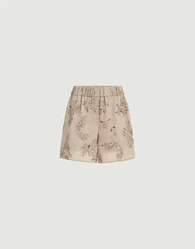 Brunello Cucinelli Cotton organza shorts with dazzling broderie anglaise | Thumbnail 6 Brunello Cucinelli Cotton organza shorts with dazzling broderie anglaise | Thumbnail 6