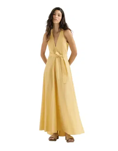 Brunello Cucinelli Techno cotton poplin belted dress | Thumbnail 1 Brunello Cucinelli Techno cotton poplin belted dress | Thumbnail 1
