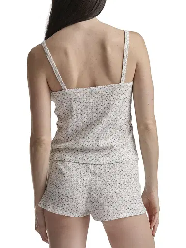 Polo Ralph Lauren Women's Polo Pointelle Tank Boxer Pajamas - Purple Bud | Thumbnail 4 Polo Ralph Lauren Women's Polo Pointelle Tank Boxer Pajamas - Purple Bud | Thumbnail 4