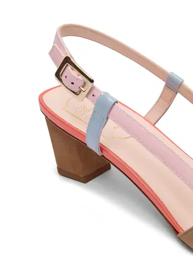 Roger Vivier Women's 45MM Lacquered Suede Slingback Pumps | Thumbnail 6 Roger Vivier Women's 45MM Lacquered Suede Slingback Pumps | Thumbnail 6