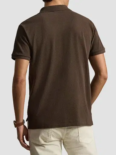 Polo Ralph Lauren Men's The Iconic Mesh Polo Shirt - Nutmeg Brown | Thumbnail 3 Polo Ralph Lauren Men's The Iconic Mesh Polo Shirt - Nutmeg Brown | Thumbnail 3