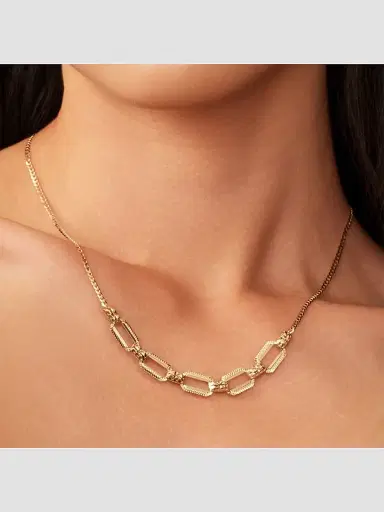 Oradina Women's 14K Yellow Gold Bellisima Necklace - Gold | Thumbnail 4 Oradina Women's 14K Yellow Gold Bellisima Necklace - Gold | Thumbnail 4