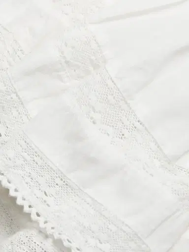 LoveShackFancy Women's Tiered Ruffle Mini Skirt - Antique White | Thumbnail 7 LoveShackFancy Women's Tiered Ruffle Mini Skirt - Antique White | Thumbnail 7