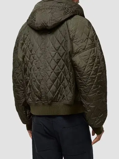 Burberry Men's Elliston Quilted Nylon Bomber Jacket - Shale | Thumbnail 2 Burberry Men's Elliston Quilted Nylon Bomber Jacket - Shale | Thumbnail 2