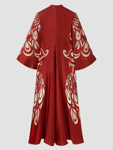 La DoubleJ Women's Magnifico Dress - Phoenix Placee Bordeaux - Size Small | Thumbnail 2 La DoubleJ Women's Magnifico Dress - Phoenix Placee Bordeaux - Size Small | Thumbnail 2