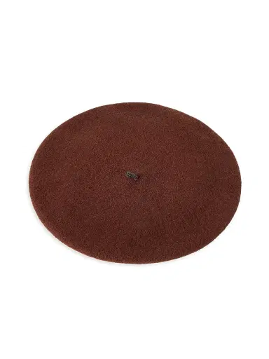 Brunello Cucinelli Women's Wool Beret Hat with Precious Detail - Ruby | Thumbnail 3 Brunello Cucinelli Women's Wool Beret Hat with Precious Detail - Ruby | Thumbnail 3